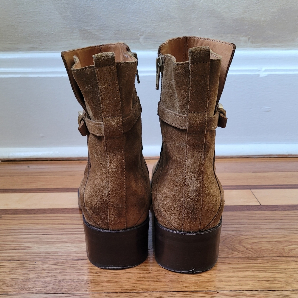 Sezane Brown Suede Ankle Boots - Picture 9 of 13